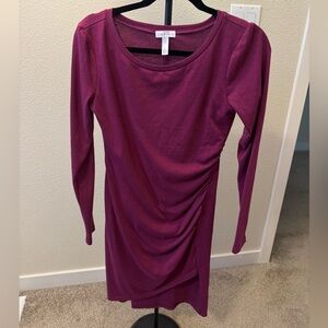 Leith Long Sleeve Ruched Dress